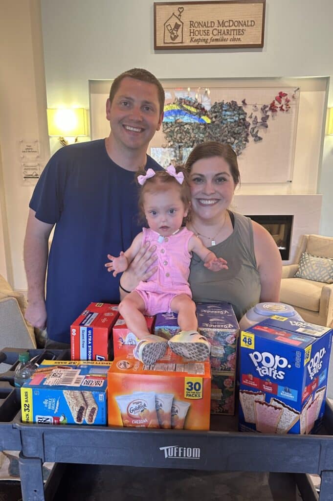 Family Donating From Our Wish List