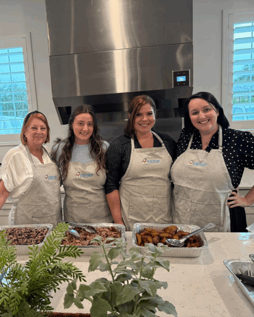 Serving a Meal at Valerie's House