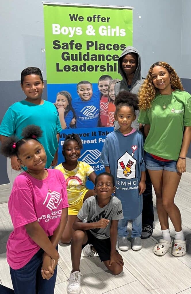 Kids at Boys and Girls Club Lee County